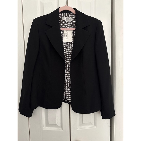 Kasper Black Tailored Blazer | Women's Size 12 | NWT | MSRP $119 - Picture 2 of 6